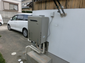 長崎市　Ｙ様邸　給湯器取替工事