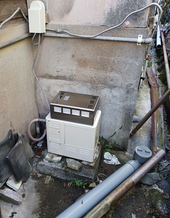 ガス風呂釜取替工事　