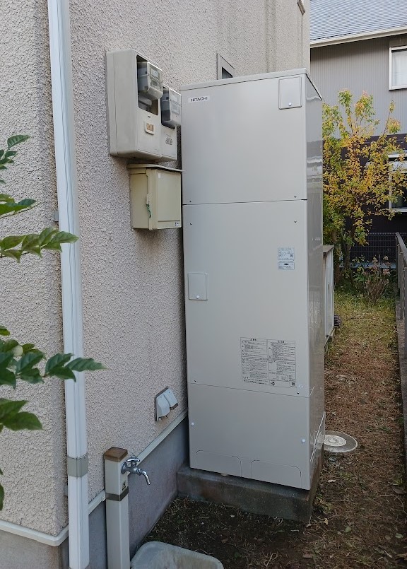 電気温水器からエコキュートへ取替工事