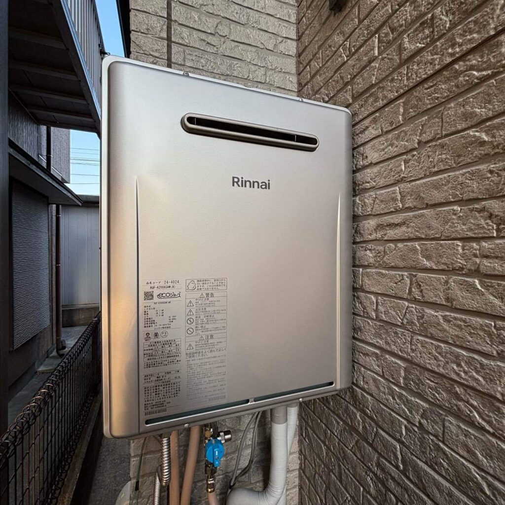 ガス給湯器　取替工事　西彼杵郡長与町