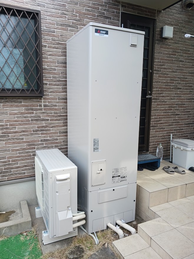 電気温水器からエコキュートへ　取替工事　長崎市