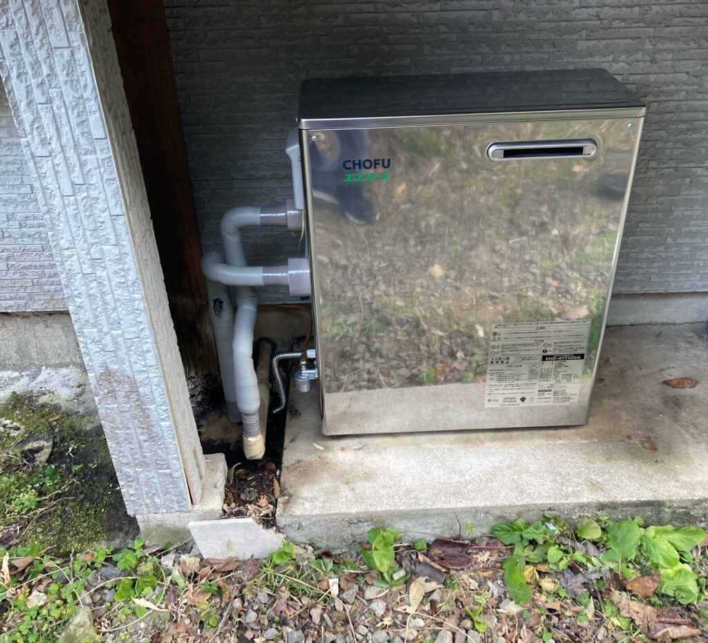 石油給湯器　取替工事　諫早市