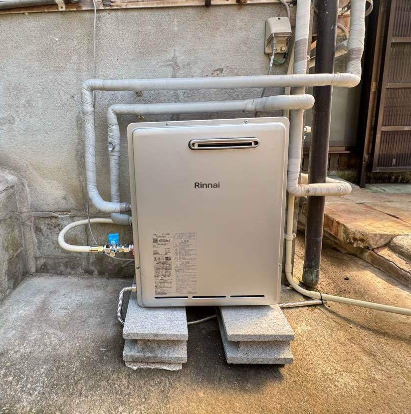 電気温水器からガス給湯器へ　取替工事　諫早市
