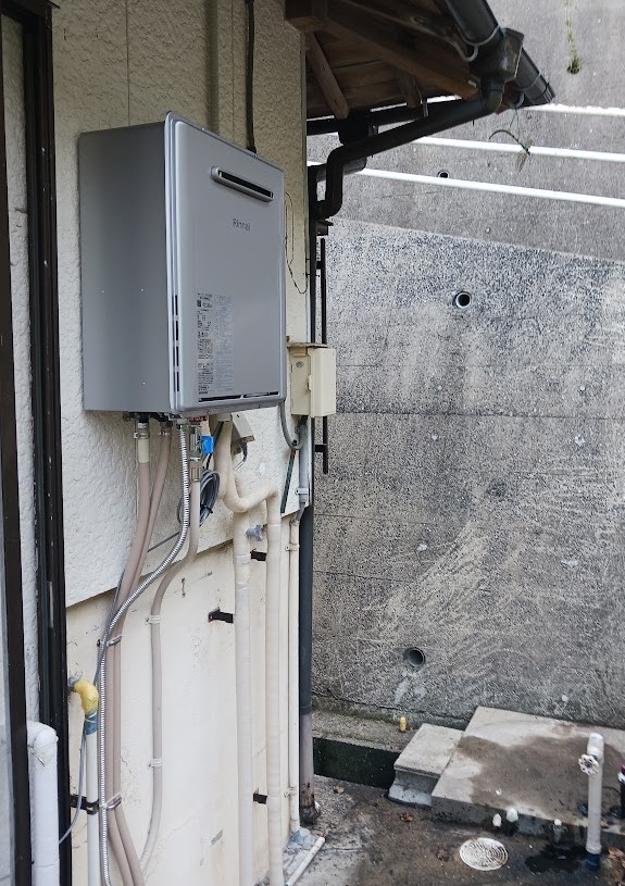 電気温水器からガス給湯器へ　取替工事　長崎市