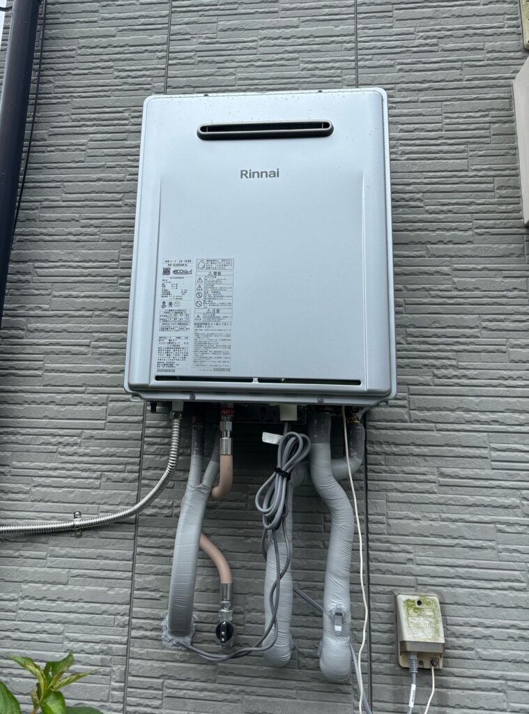 ガス給湯器　取替工事　西彼杵郡時津町
