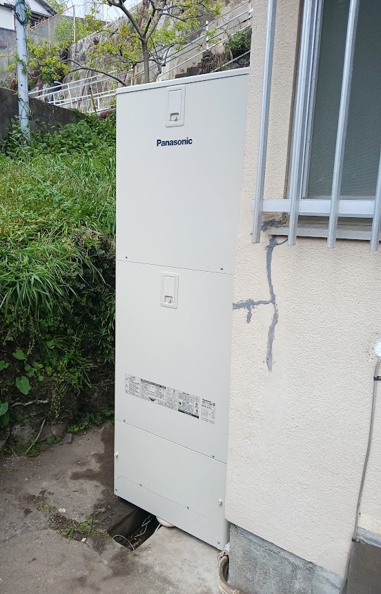 電気温水器からエコキュートへ　取替工事　長崎市