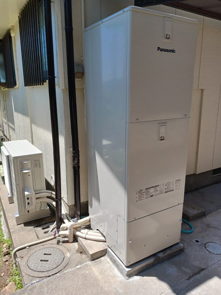 電気温水器からエコキュートへ　取替工事　長崎市