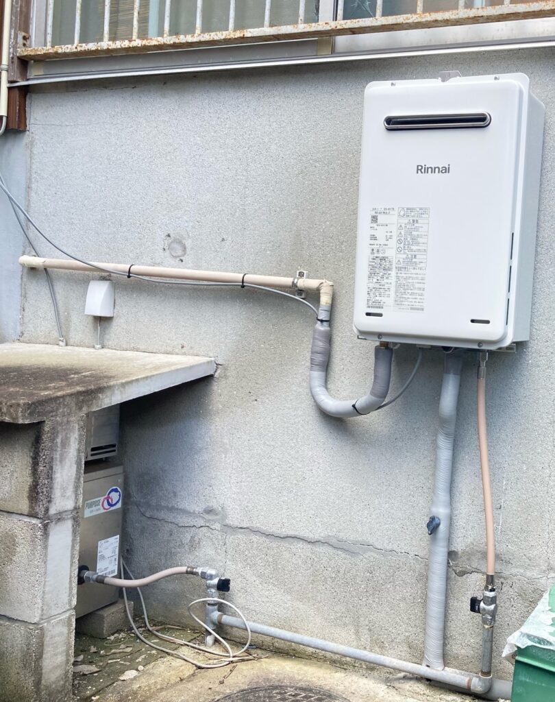 ガス給湯器　取替工事　諫早市