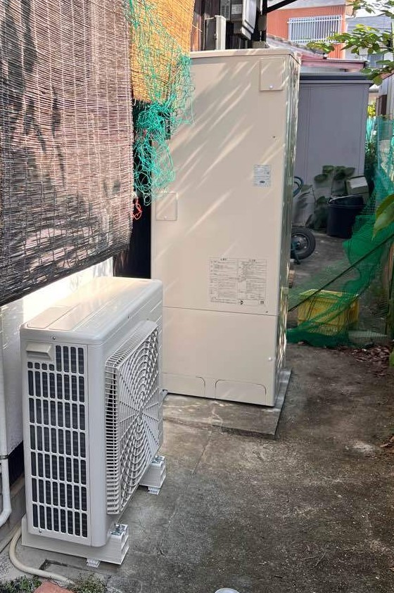 電気温水器からエコキュートへ　取替工事　西彼杵郡時津町