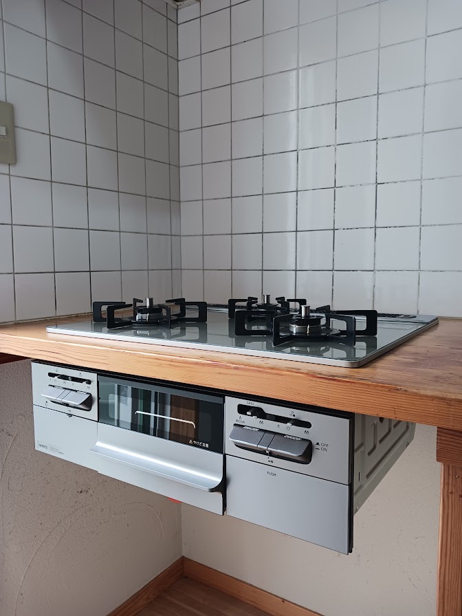 ビルトインコンロ　取替工事　長崎市
