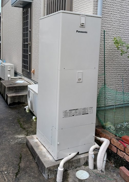 電気温水器からエコキュートへ　取替工事　長崎市