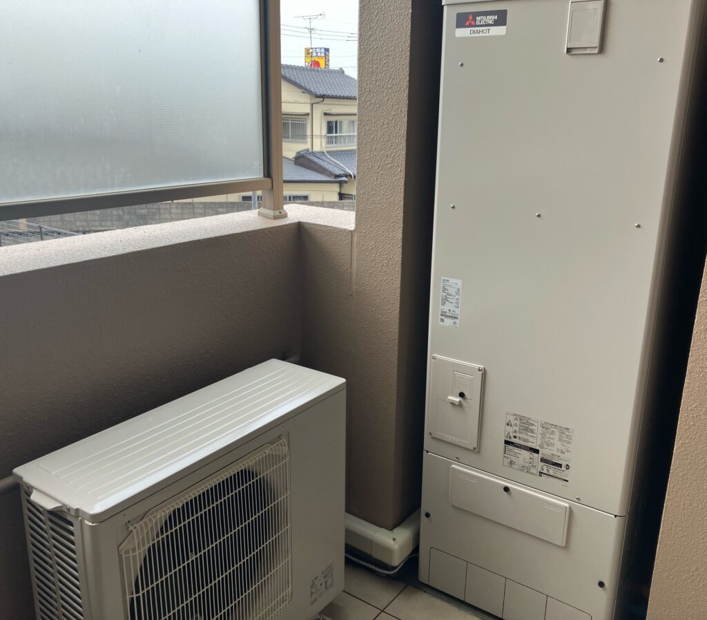 電気温水器からエコキュートへ　取替工事　諫早市