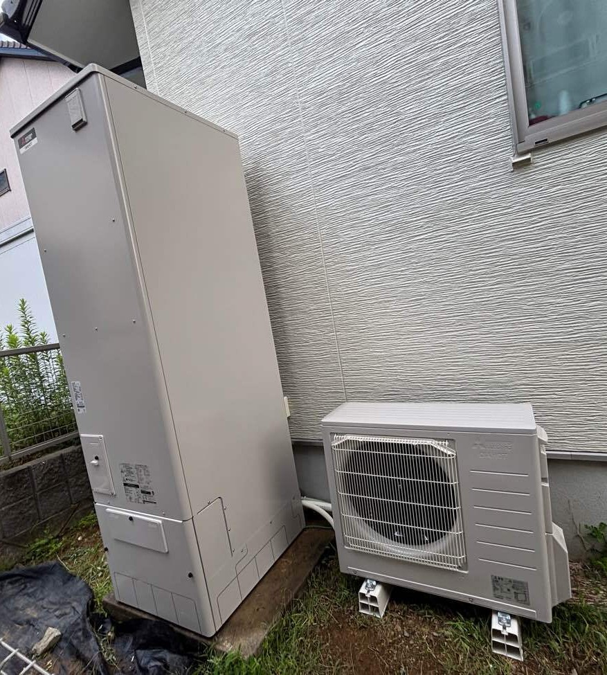 電気温水器からエコキュートへ　取替工事　西彼杵郡長与町