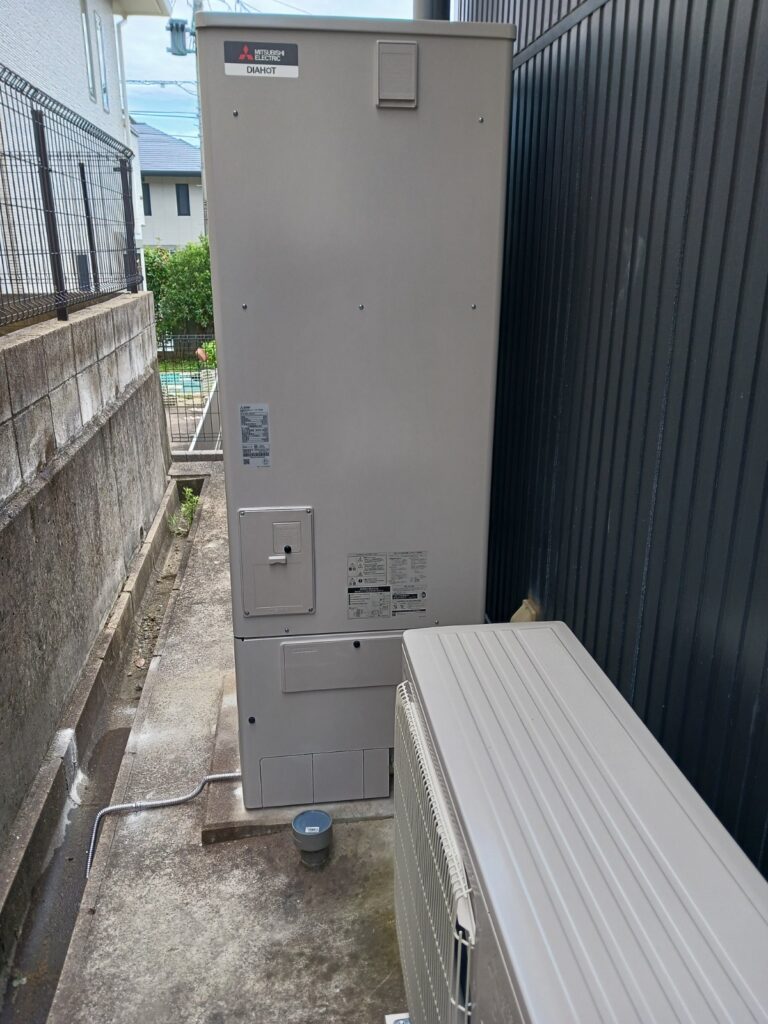 電気温水器からエコキュートへ　取替工事　長崎市