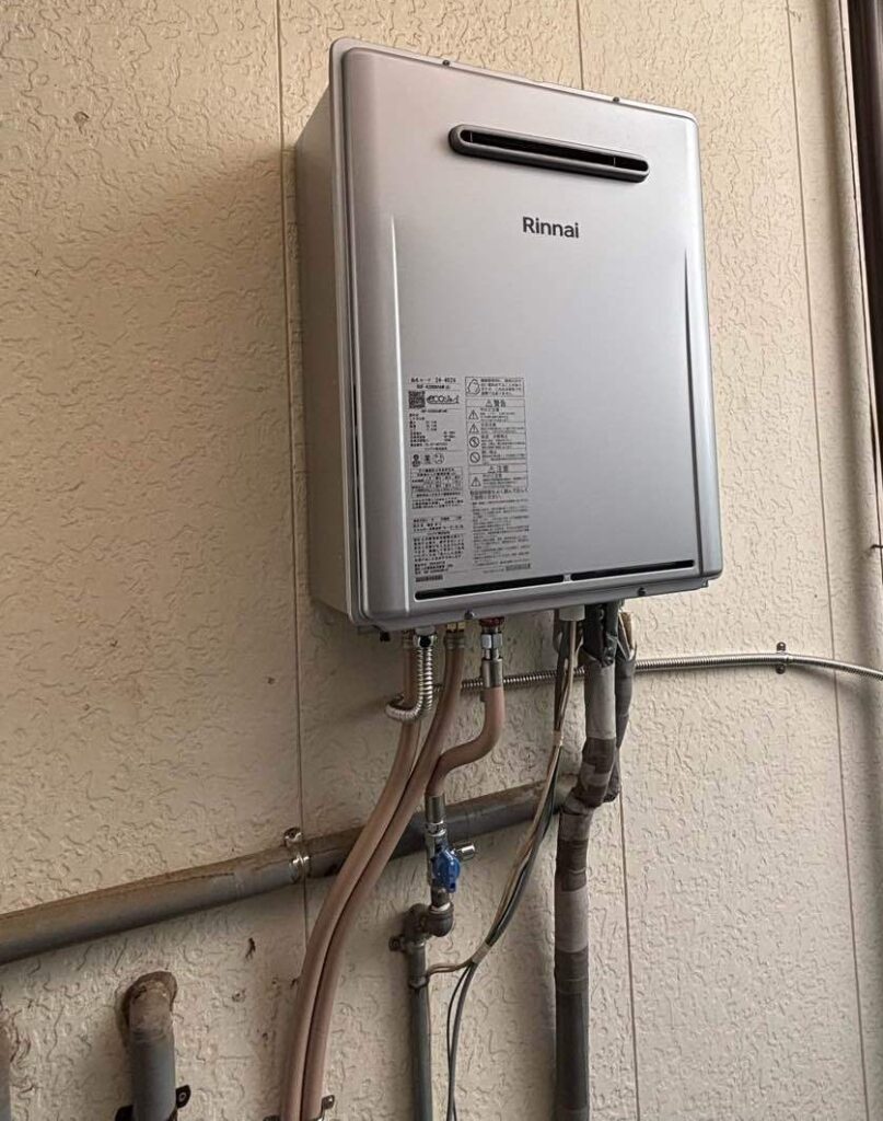ガス給湯器　取替工事　西彼杵郡時津町