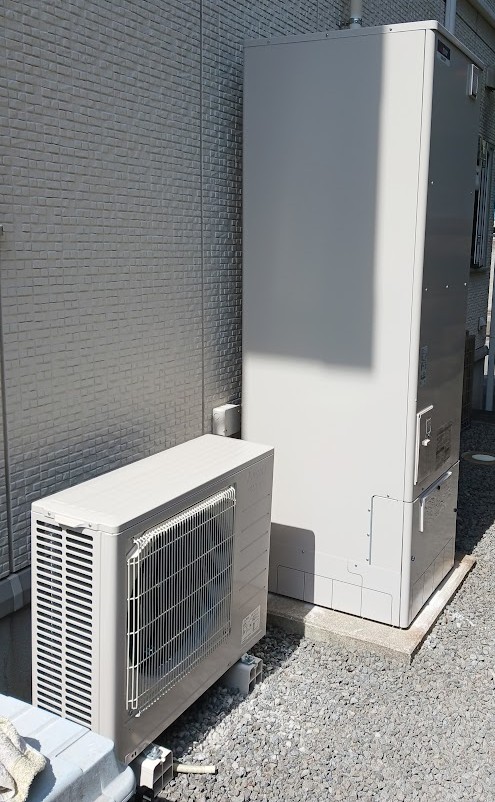 電気温水器からエコキュートへ　取替工事　長崎市