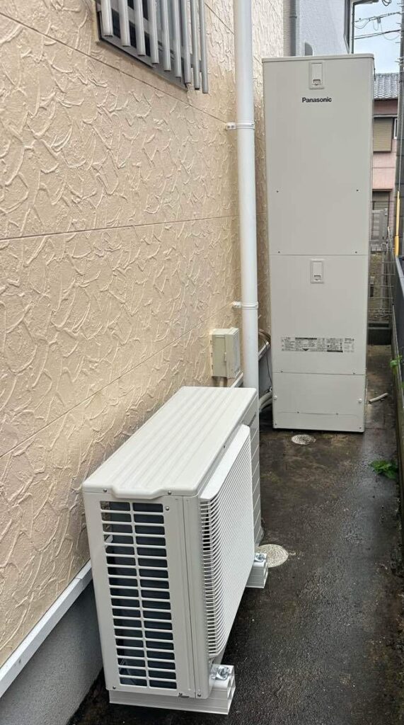 電気温水器からエコキュートへ　取替工事　諫早市